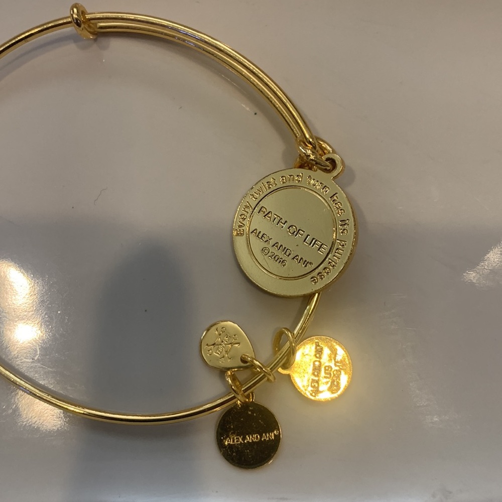 Alex and Ani Path of life gold bracelet - Picture 4 of 5